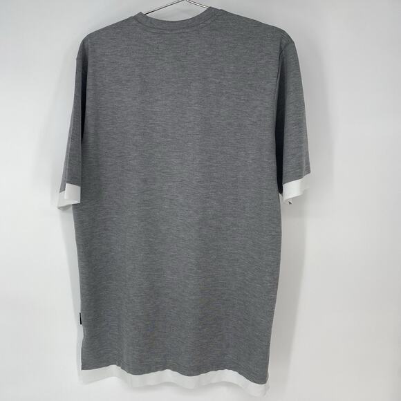 Nike Air Jordan Jumpman Crewneck Layered Tee Shirt Heather Gray Men's Size XL - Picture 2 of 6